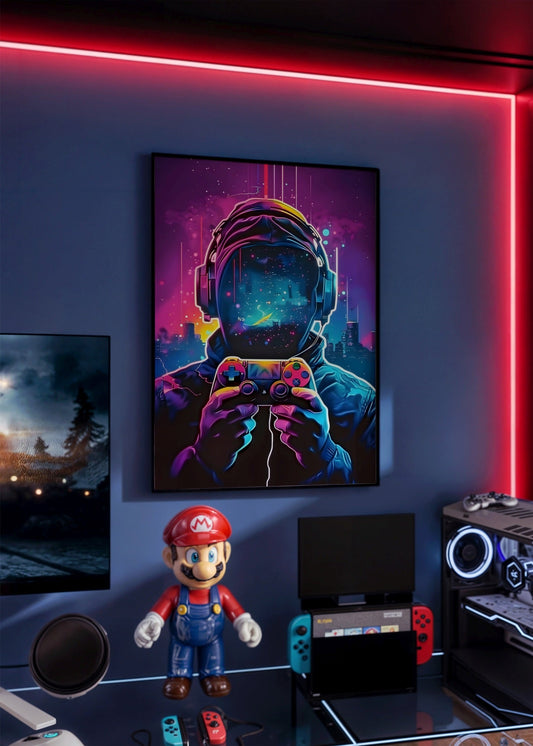 Neon Gamer Poster
