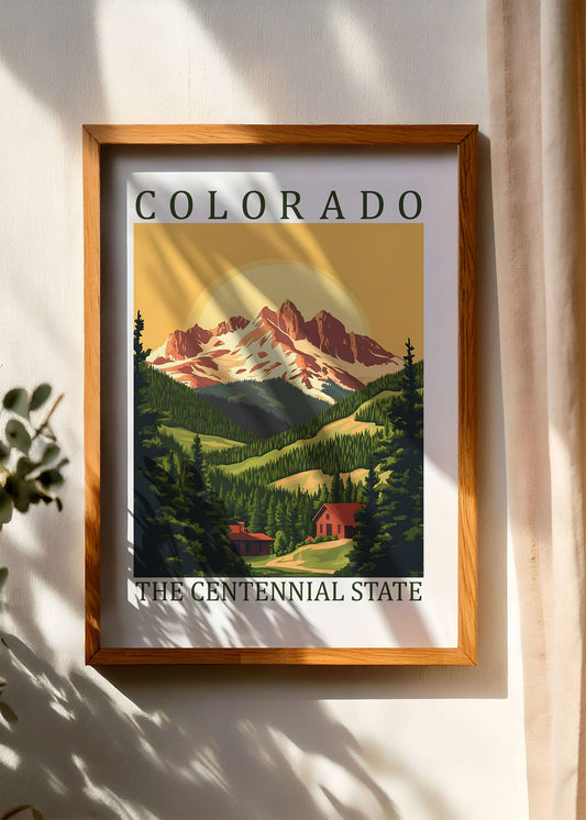 Colorado – The Centennial State Poster