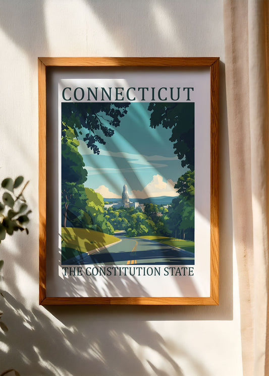 Connecticut – The Constitution State Poster