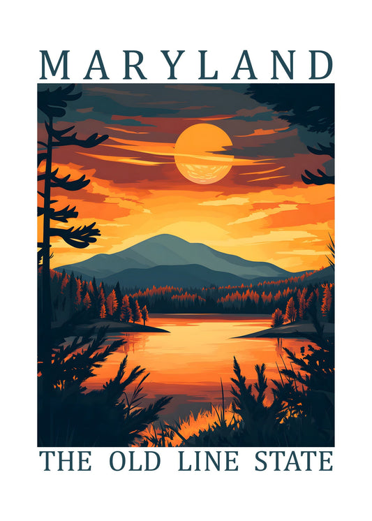 Maryland – The Old Line State Poster