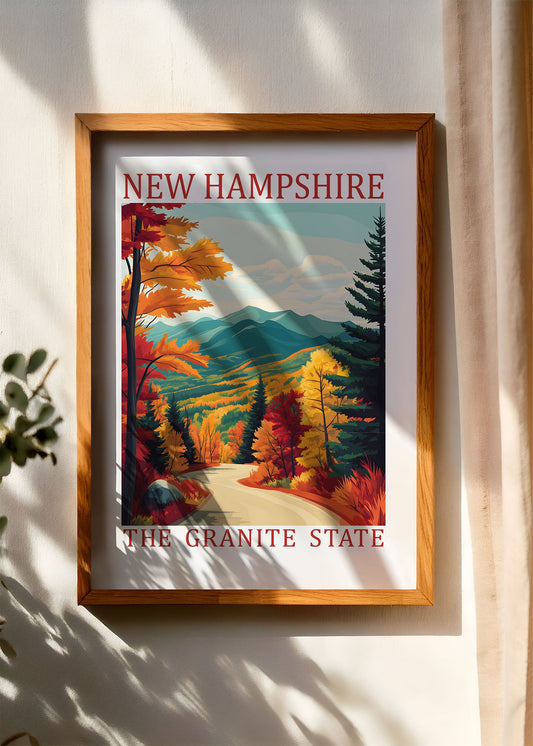 New Hampshire – The Granite State Poster