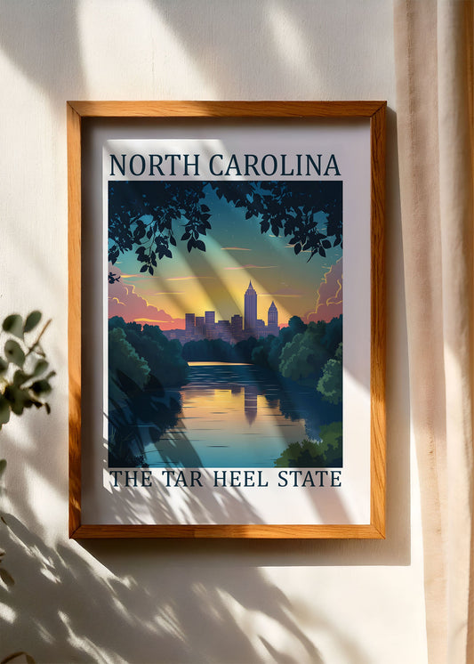 North Carolina – The Tar Heel State Poster