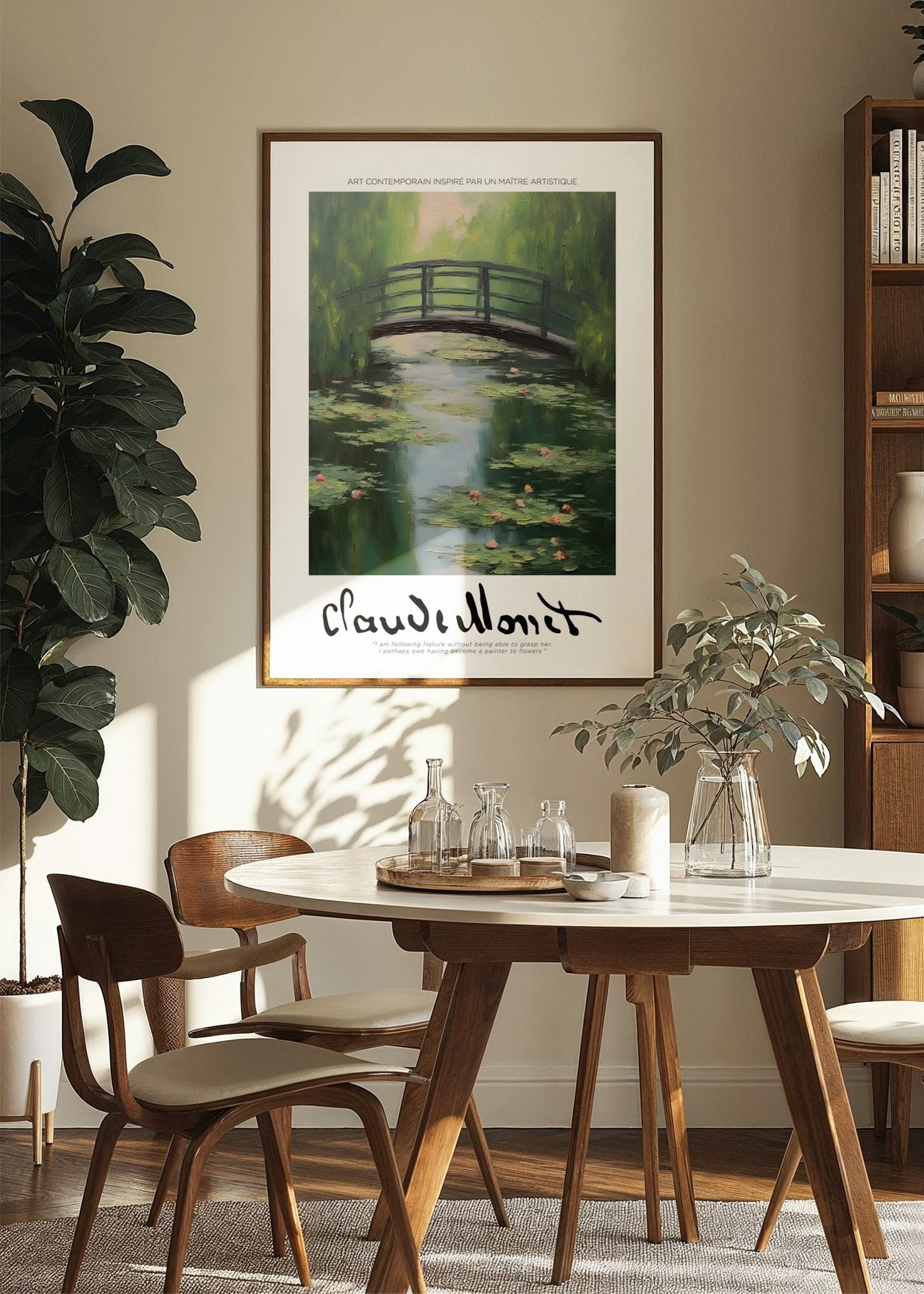 Inspired by Claude Monet – Den gröna bron Poster
