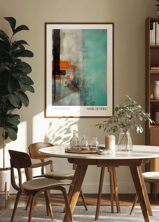 Inspired by Mark Rothko – Aqua Balance Poster