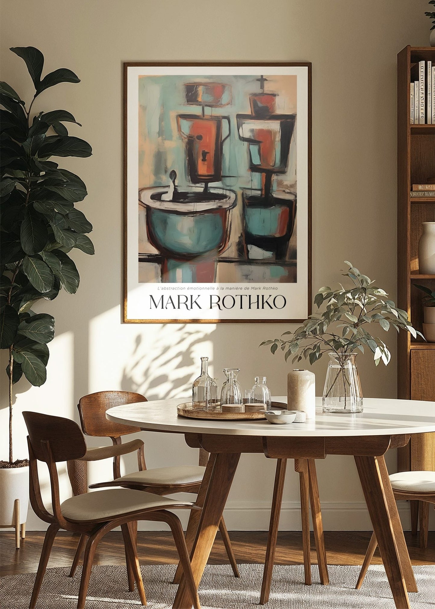 Inspired by Mark Rothko – Dual Forms Poster