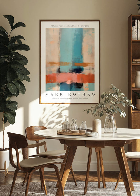 Inspired by Mark Rothko – Serenity Stripes Poster