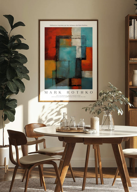 Inspired by Mark Rothko – Geometric Depth Poster