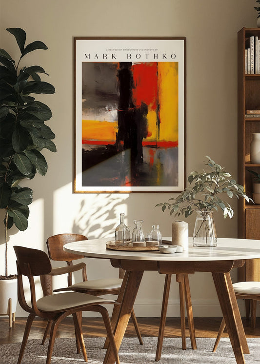 Inspired by Mark Rothko – Shadow Divide Poster