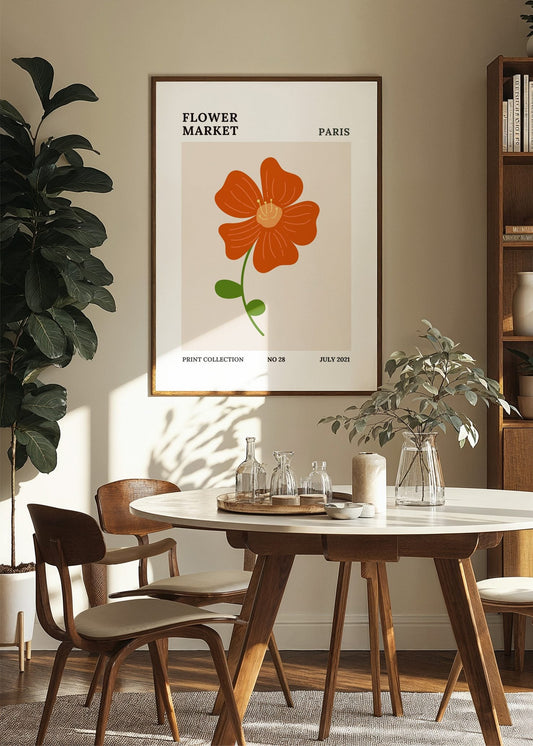 Inspired by Matisse – Flower Market Paris Poster