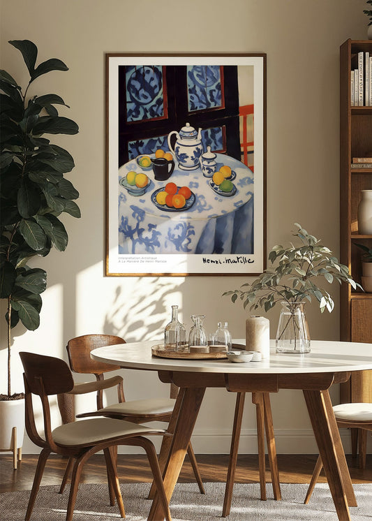 Inspired by Matisse – Blue Still Life Poster