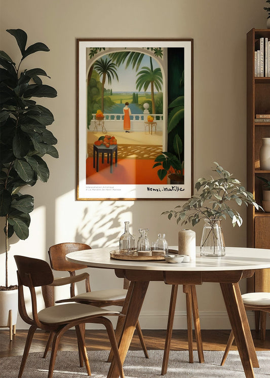 Inspired by Matisse – Balcony View Poster