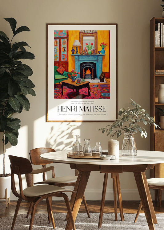Inspired by Matisse – Warm Interior Poster