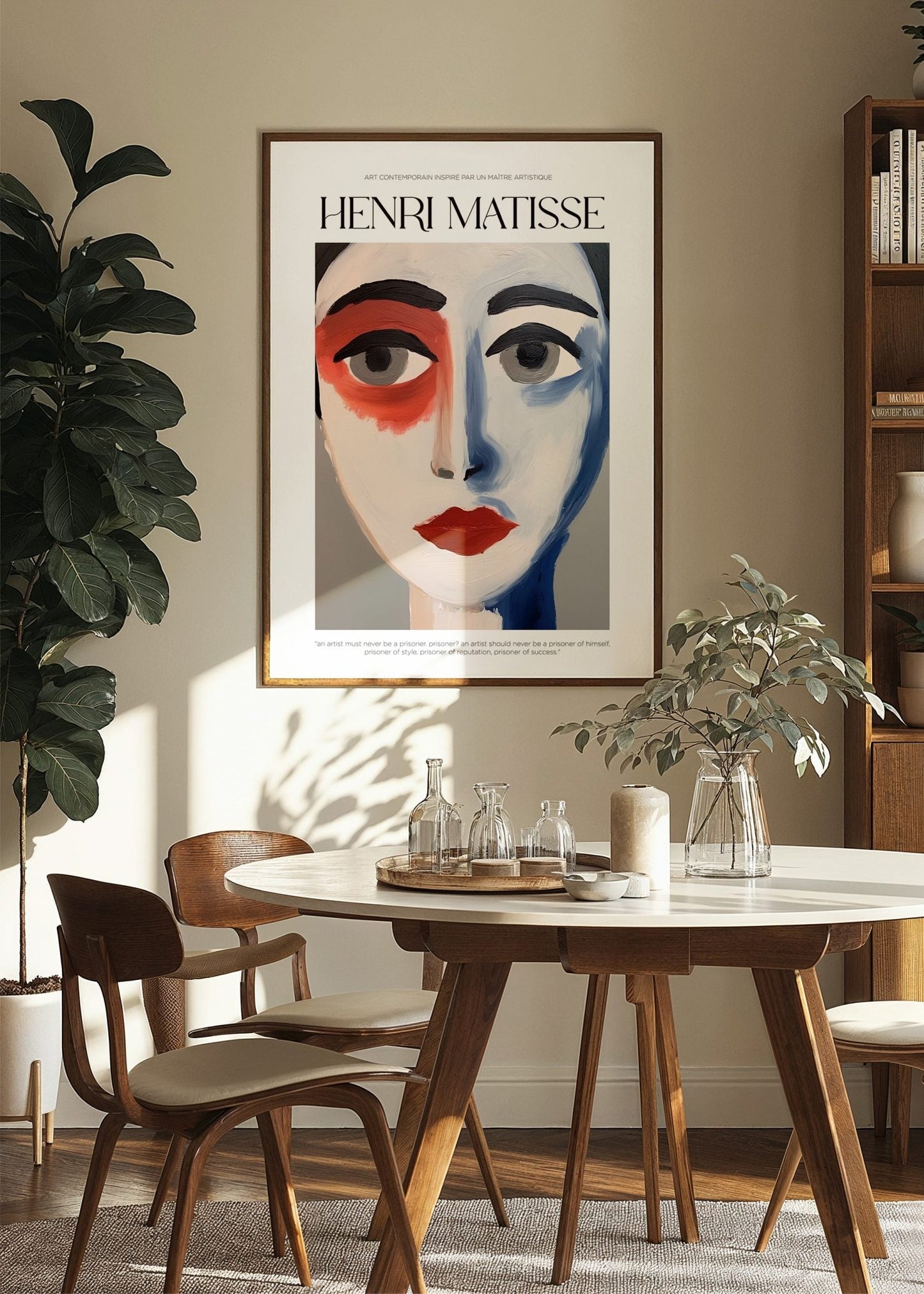 Inspired by Matisse – Duality Portrait Poster