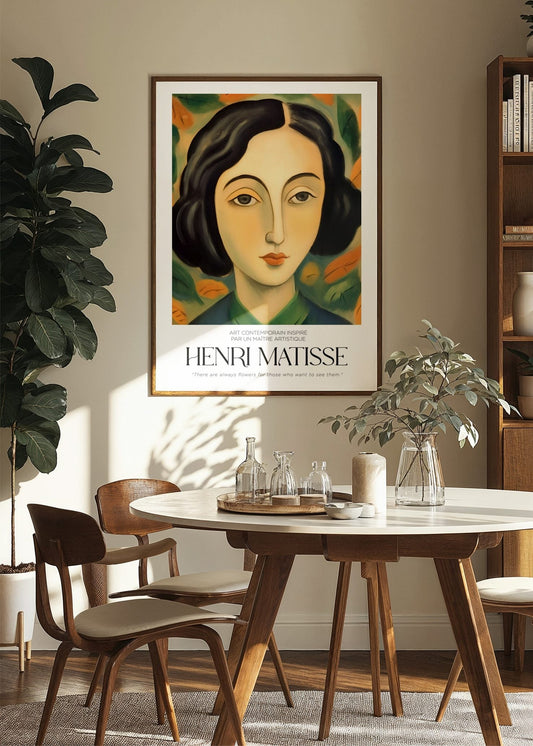 Inspired by Matisse – Autumn Gaze Poster