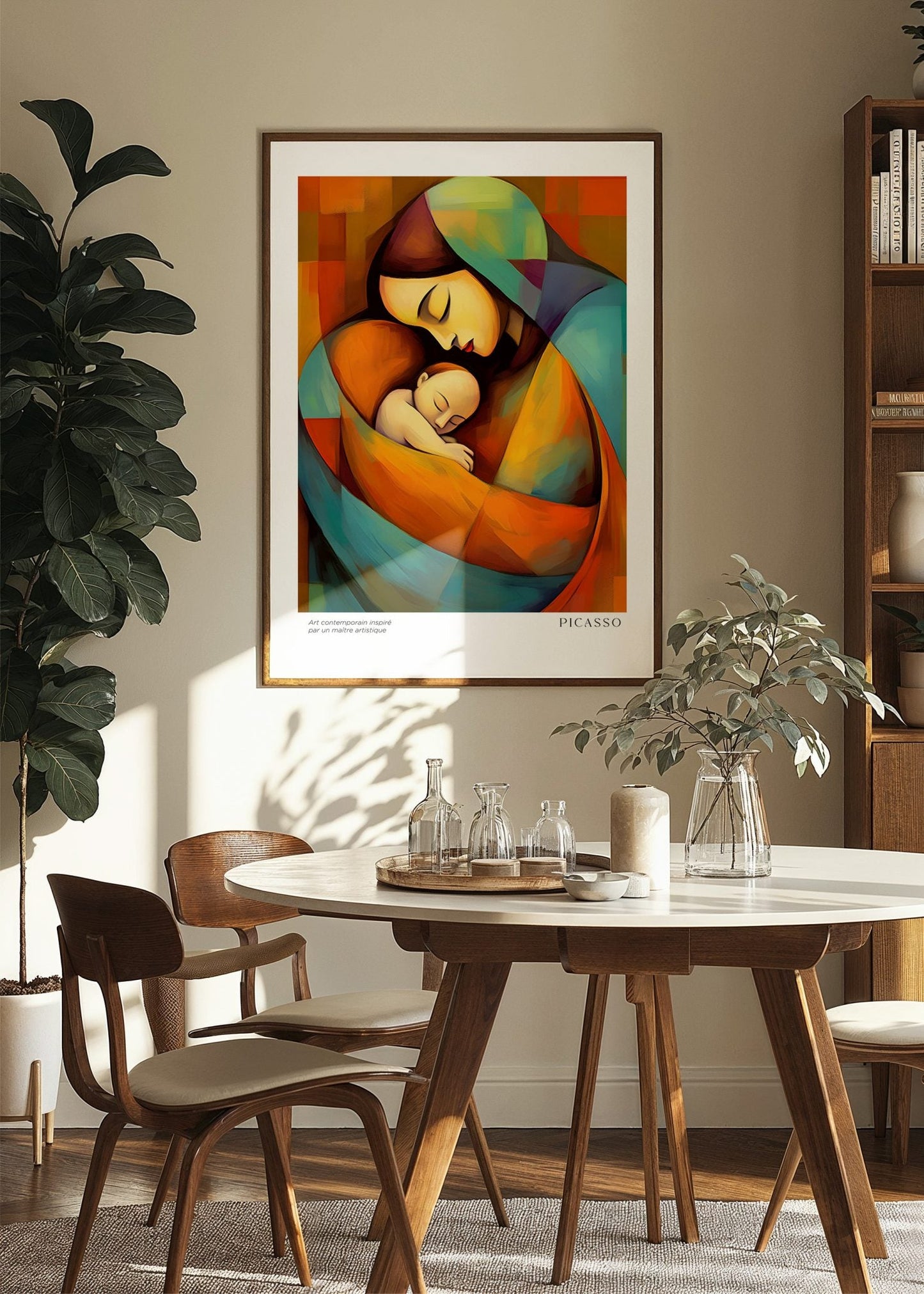 Inspired by Picasso – Maternal Embrace Poster