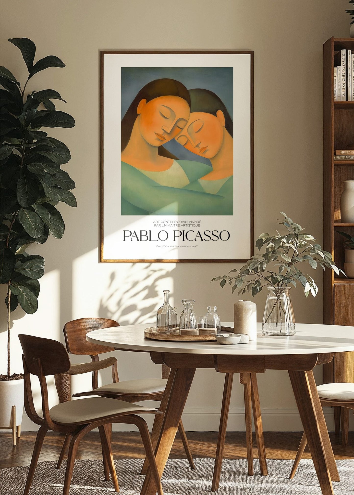 Inspired by Picasso – Serene Sisters Poster