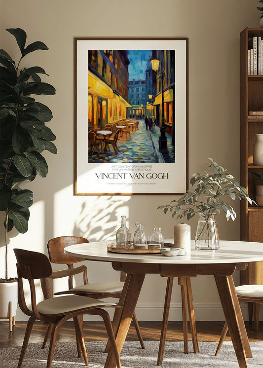 Inspired by Van Gogh – Café at Night Poster