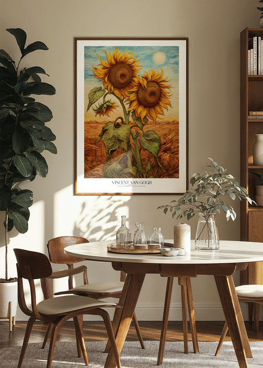 Inspired by Van Gogh – Twin Sunflowers Poster