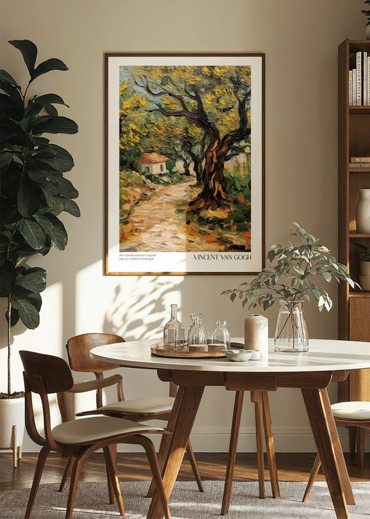 Inspired by Van Gogh – Olive Pathway Poster