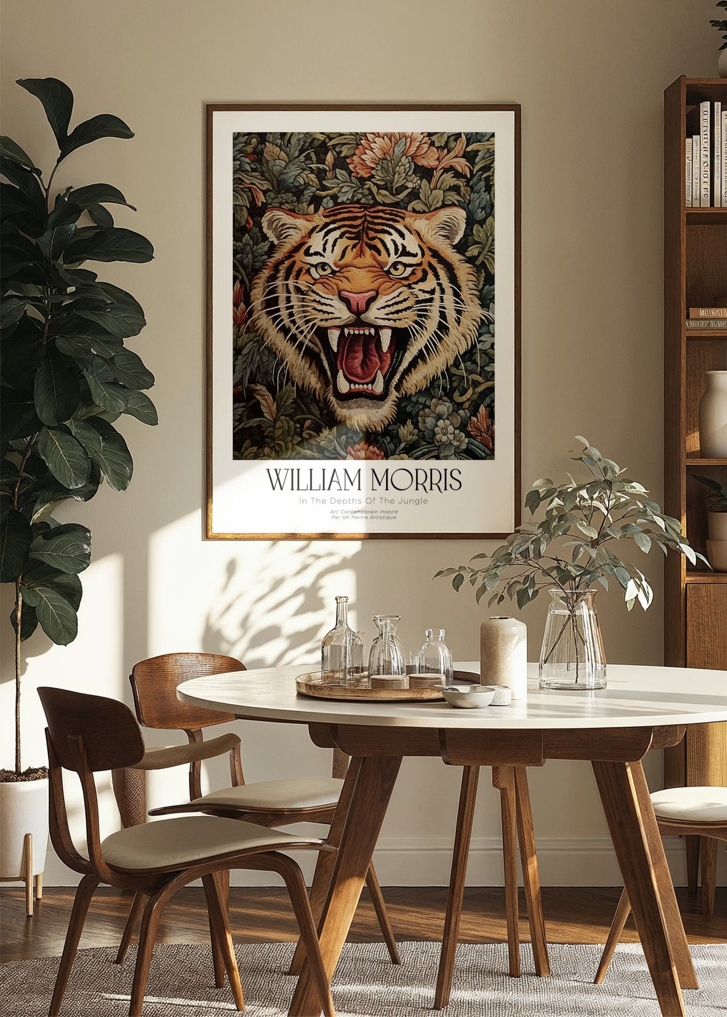 Inspired by William Morris – The Roaring Tiger Poster