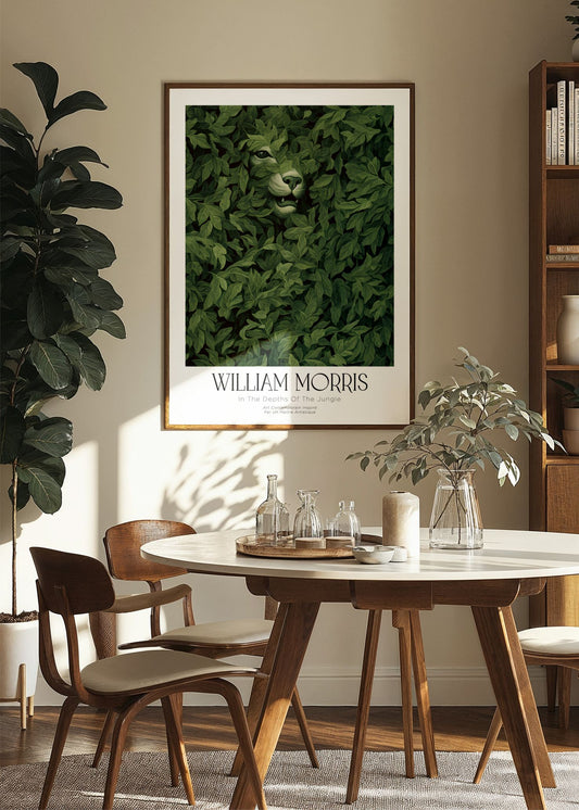 Inspired by William Morris – Eyes in the Jungle Poster