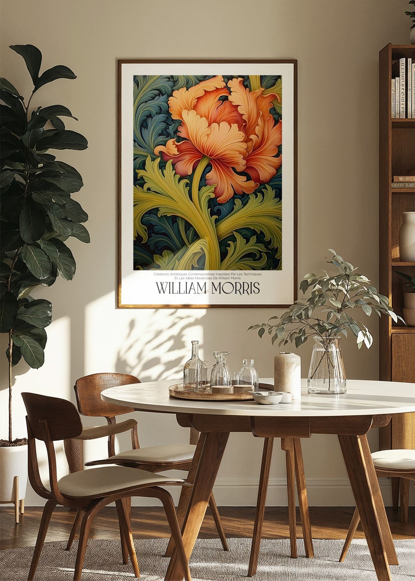 Inspired by William Morris – Golden Flower Poster