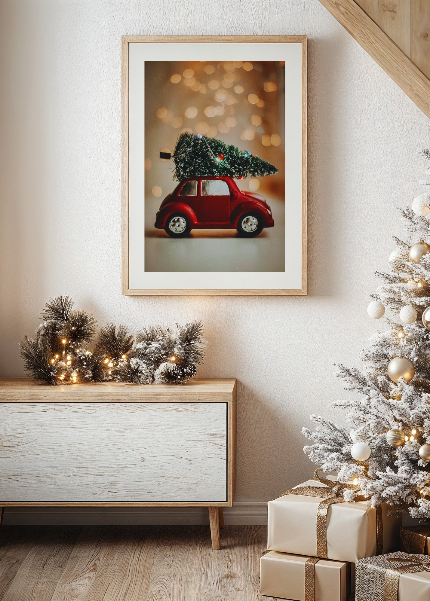 Christmas Car Poster