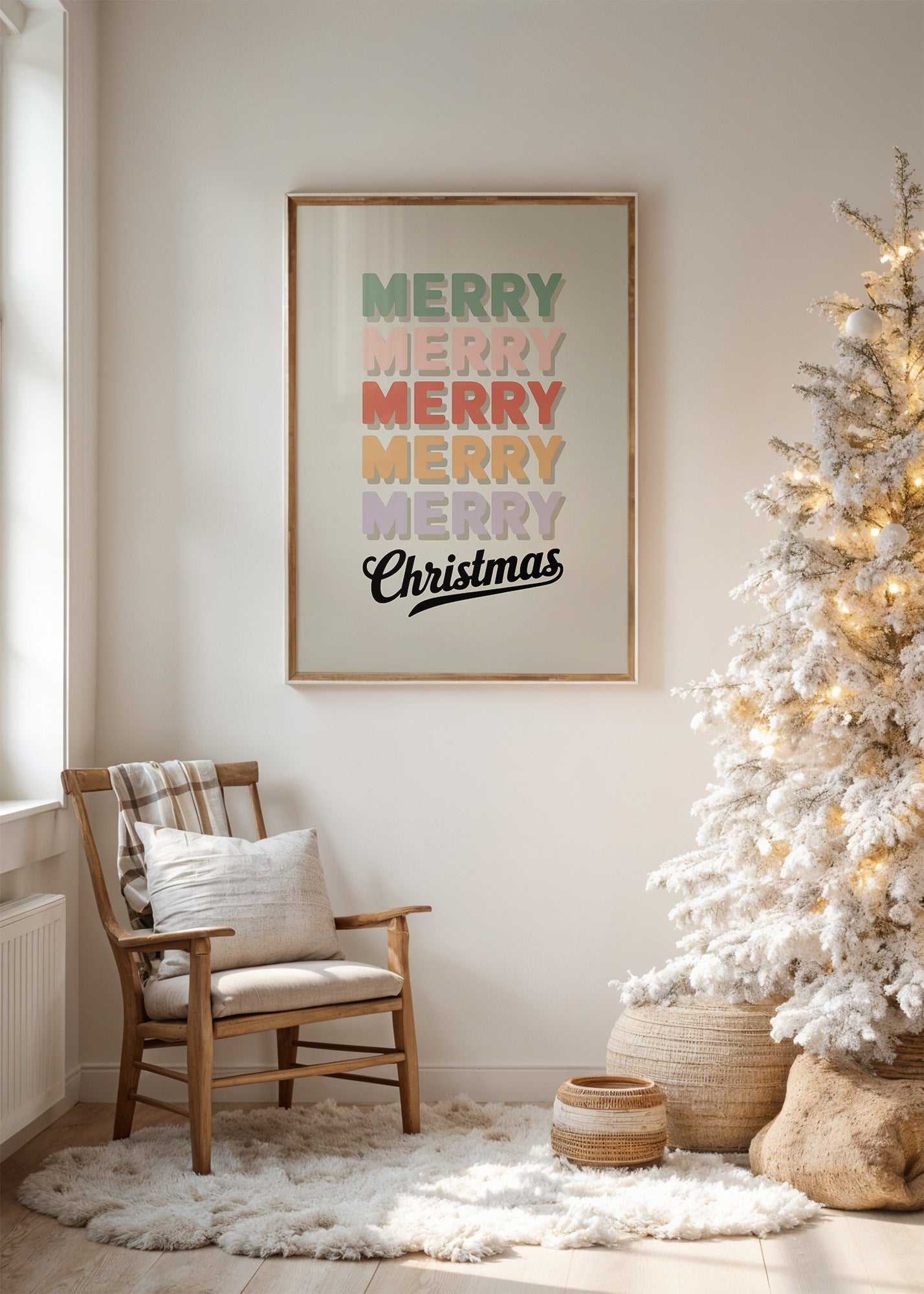Merry Christmas Font Poster No. 1