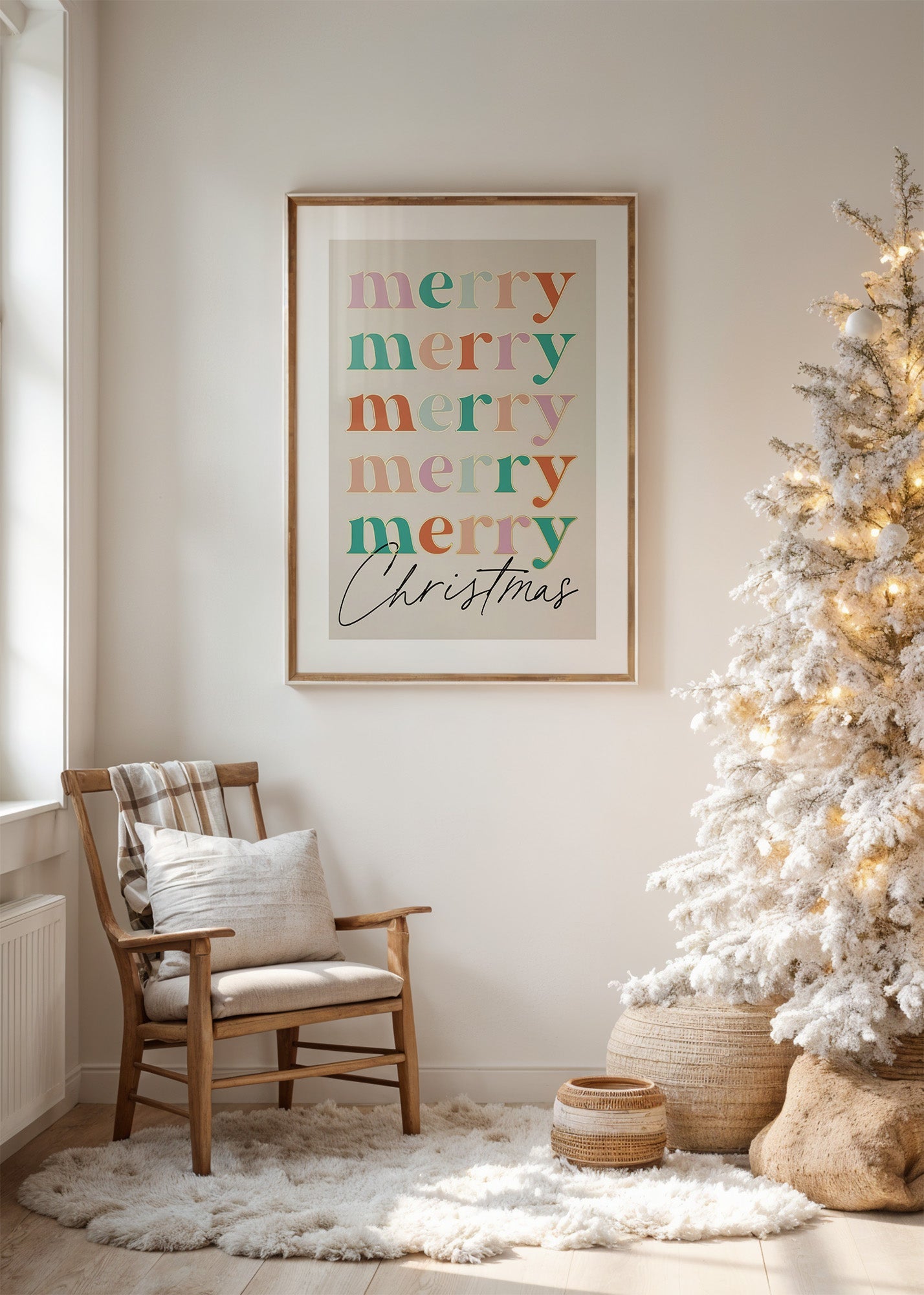 Merry Christmas Font Poster No. 4