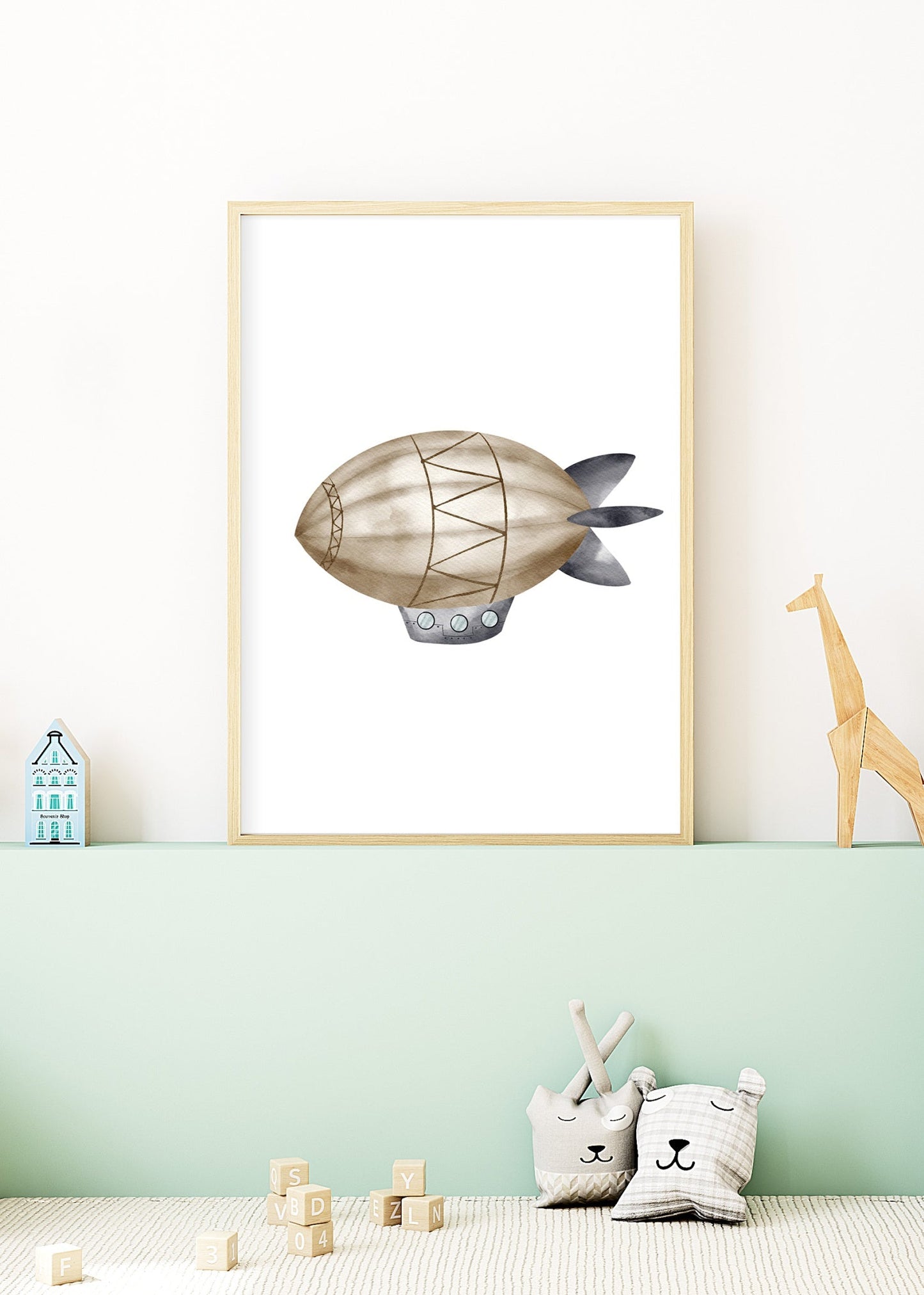 Adventure Dreams – Bronze Airship Poster