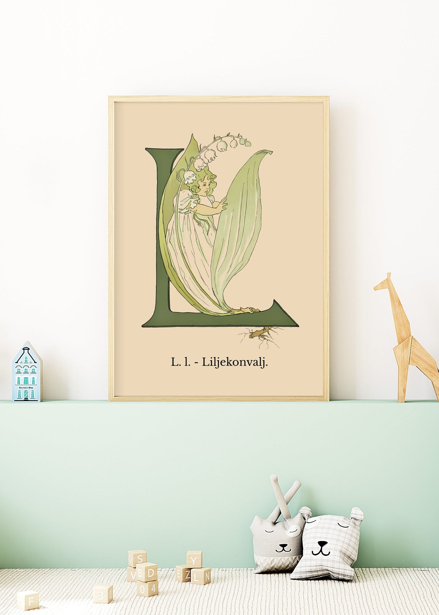 Prinsarnes Blomsteralfabet L Poster