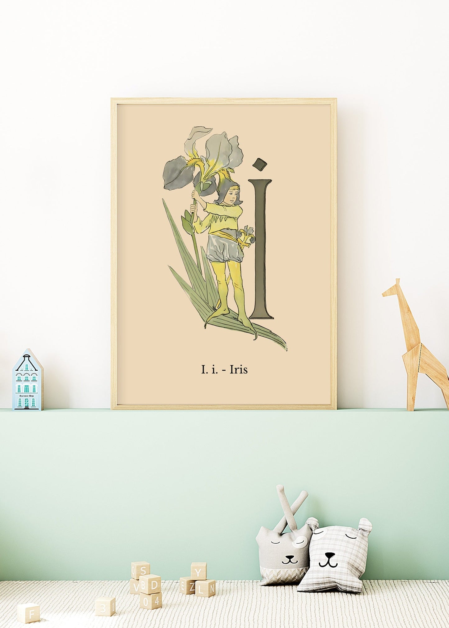 Prinsarnes Blomsteralfabet I Poster