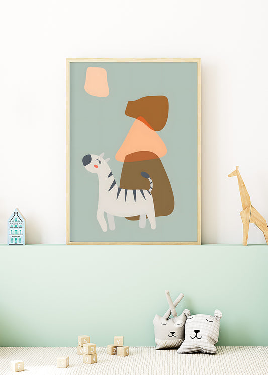 Little Friends Zebra Poster