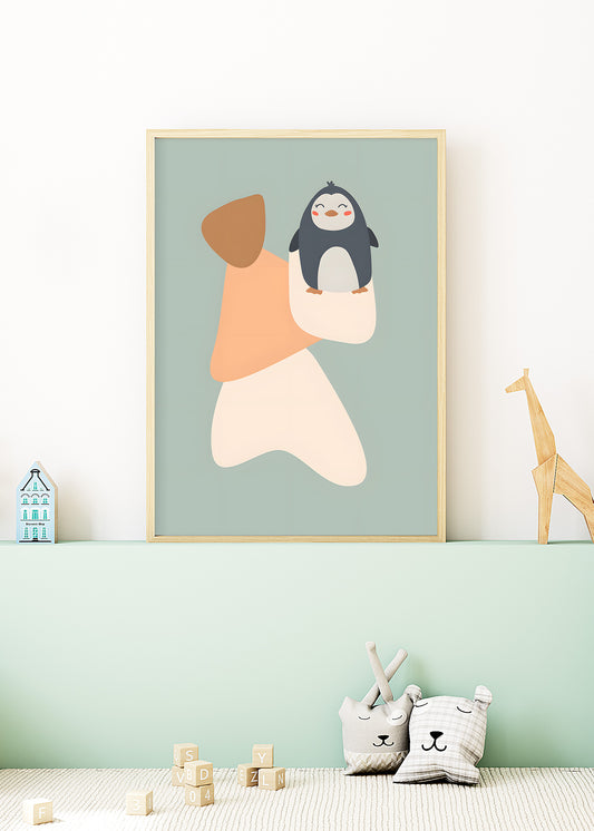 Little Friends Penguin Poster