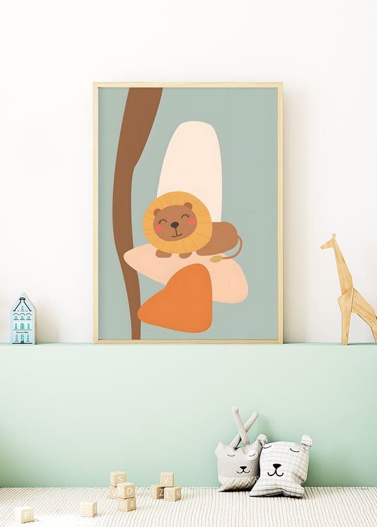 Little Friends Lion Poster