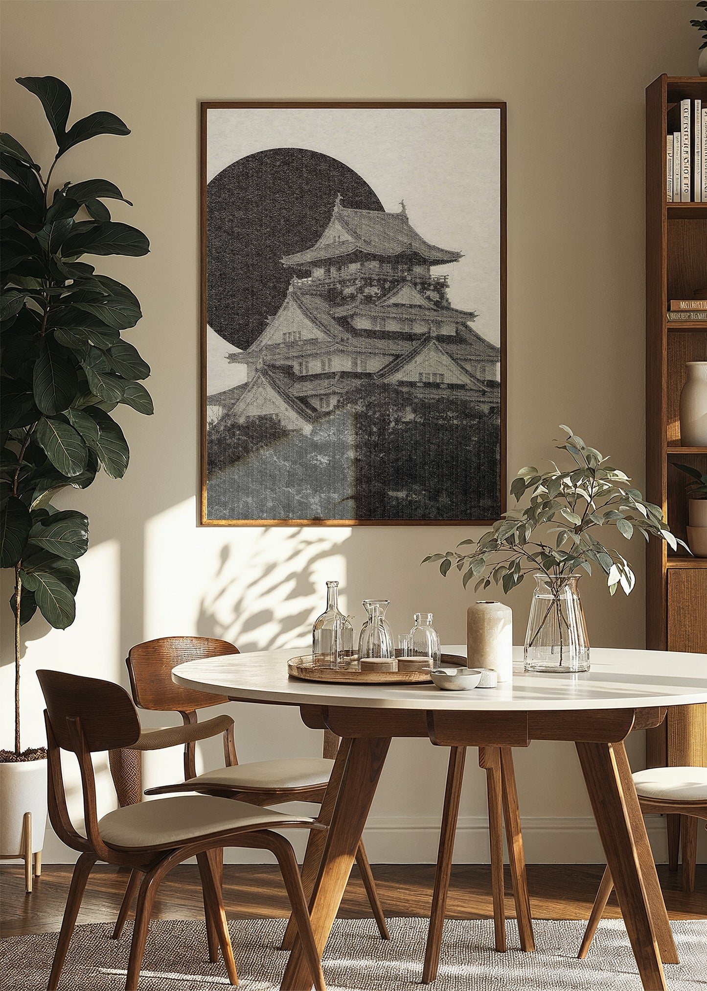 Japanese Castle Vintage Poster