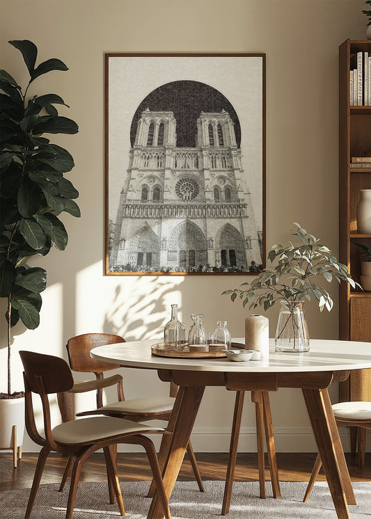 Notre Dame Cathedral Vintage Poster