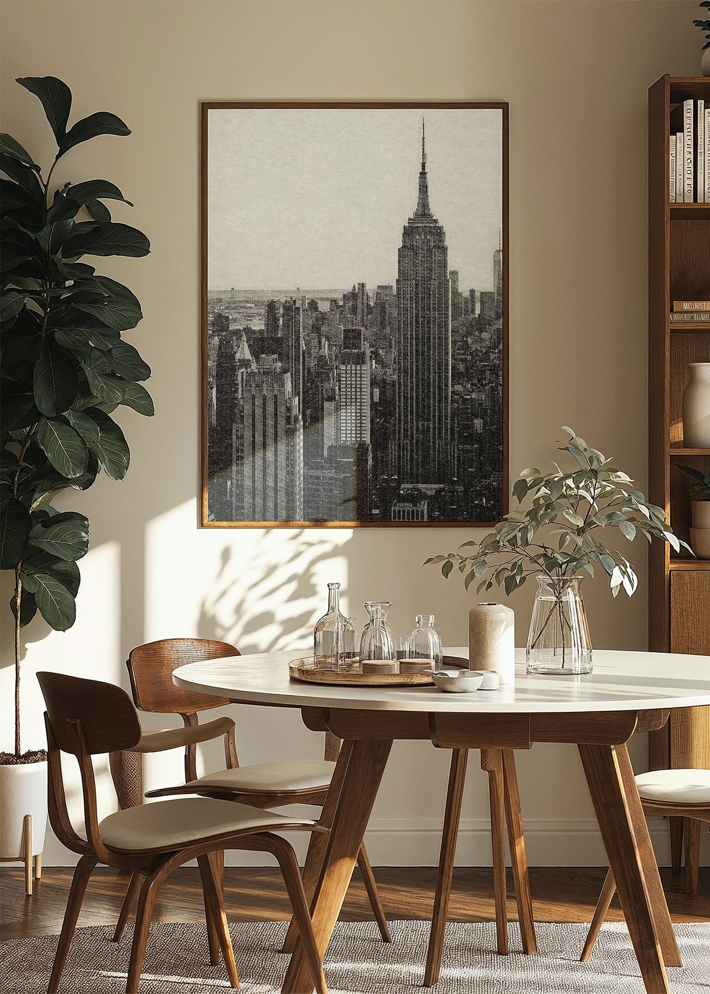 New York City Skyline Vintage Poster