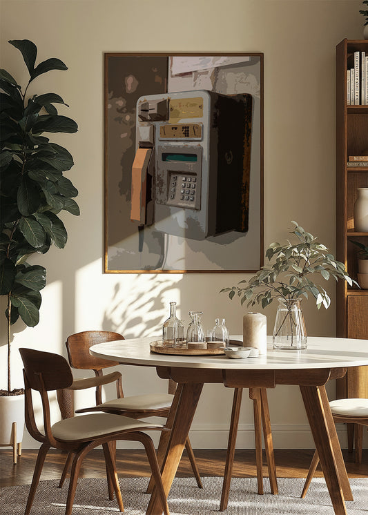 Vintage Payphone Wall Poster