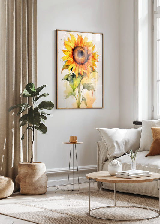 Sunflower Glow Poster