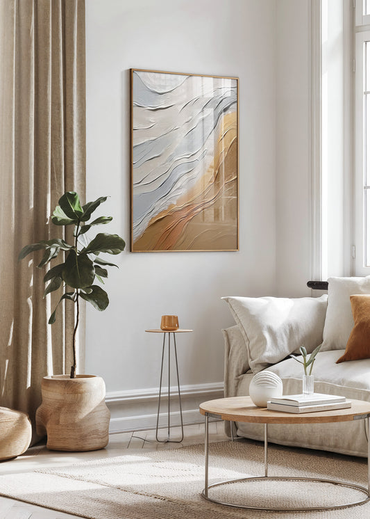 Soft Layers Abstract Poster