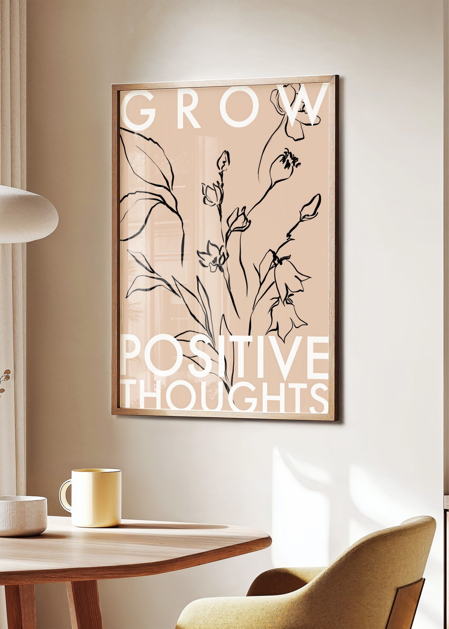 Grow Positive Thoughts Poster