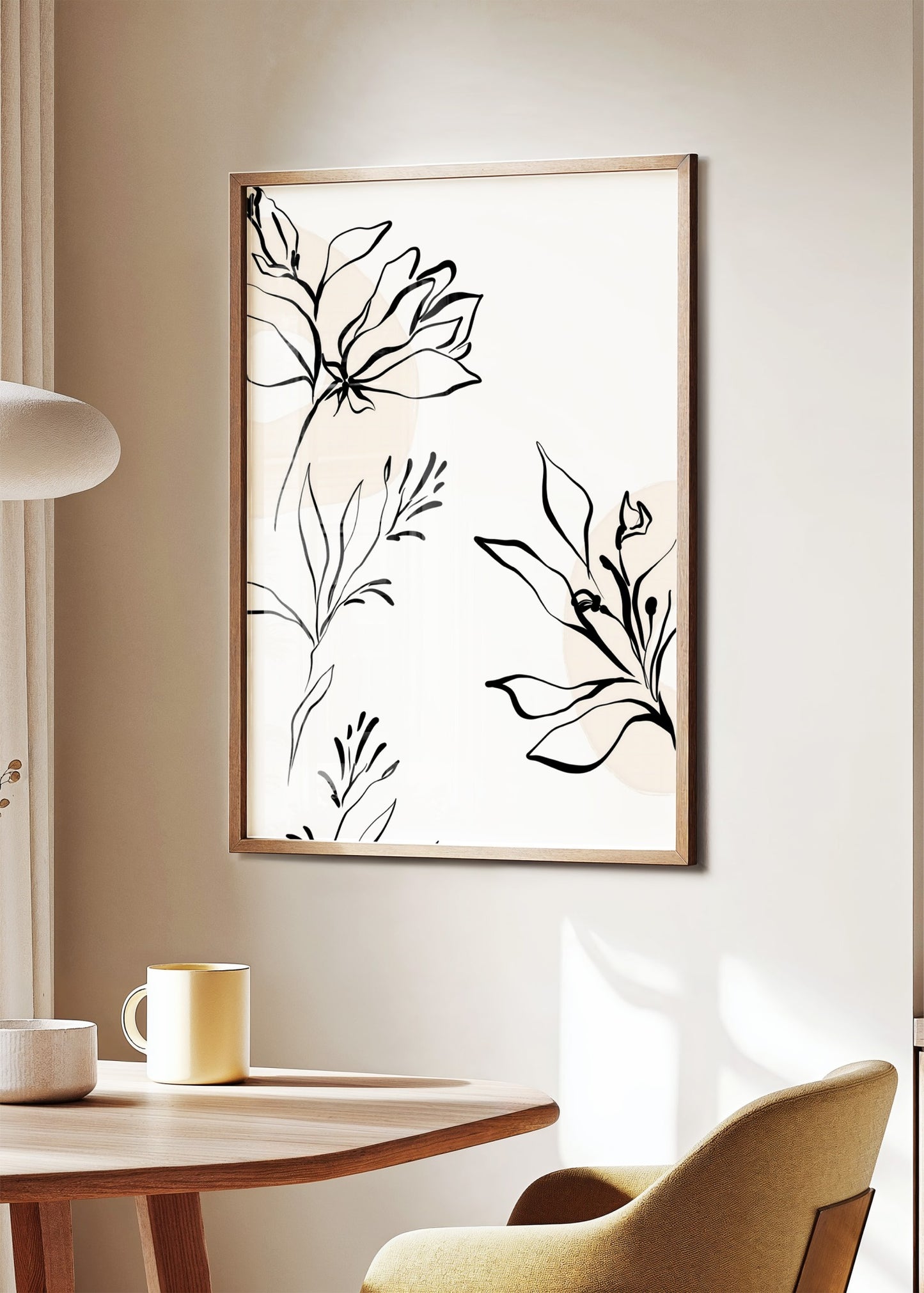Delicate Botanical Lines Poster