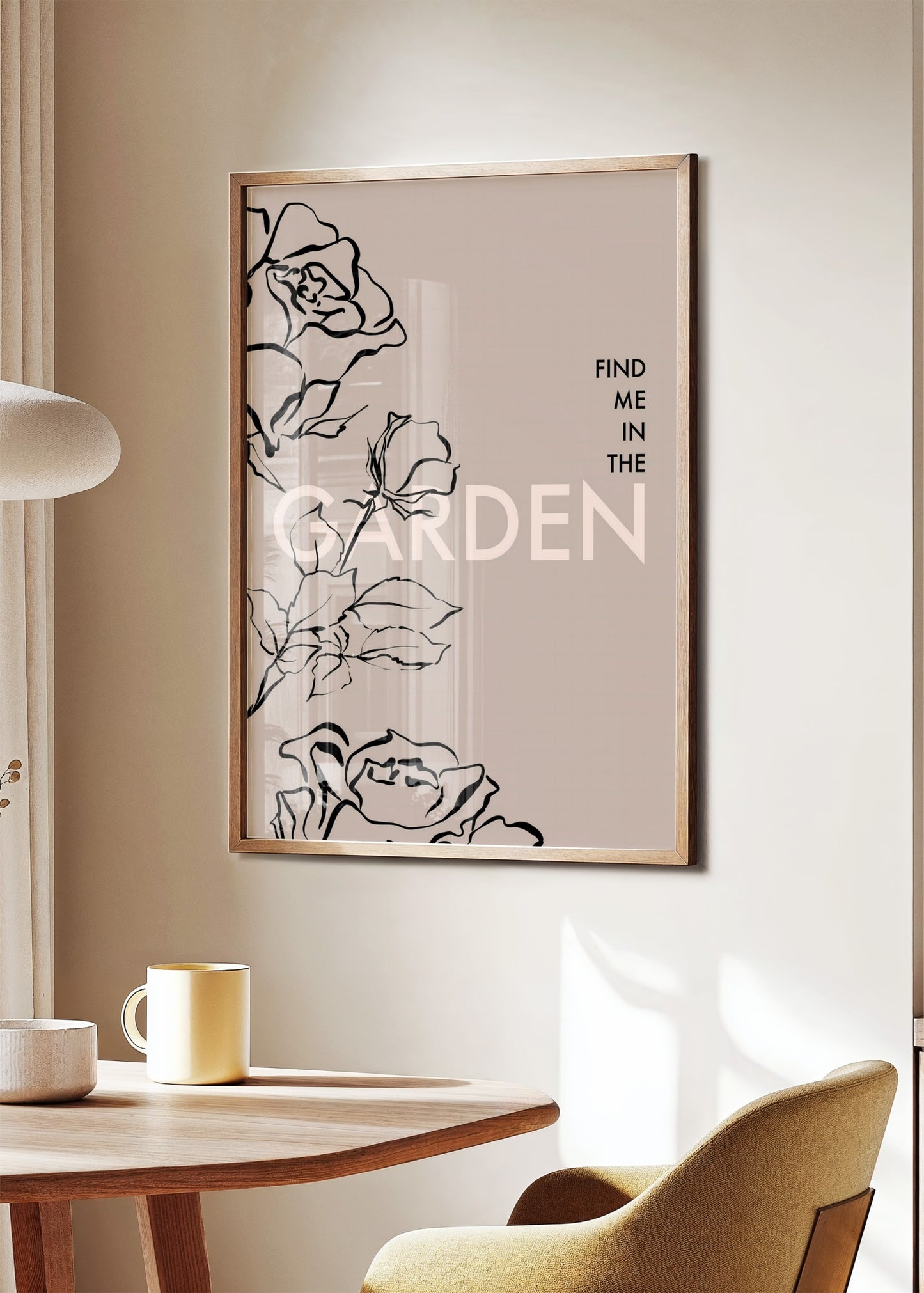 Find Me in the Garden Poster
