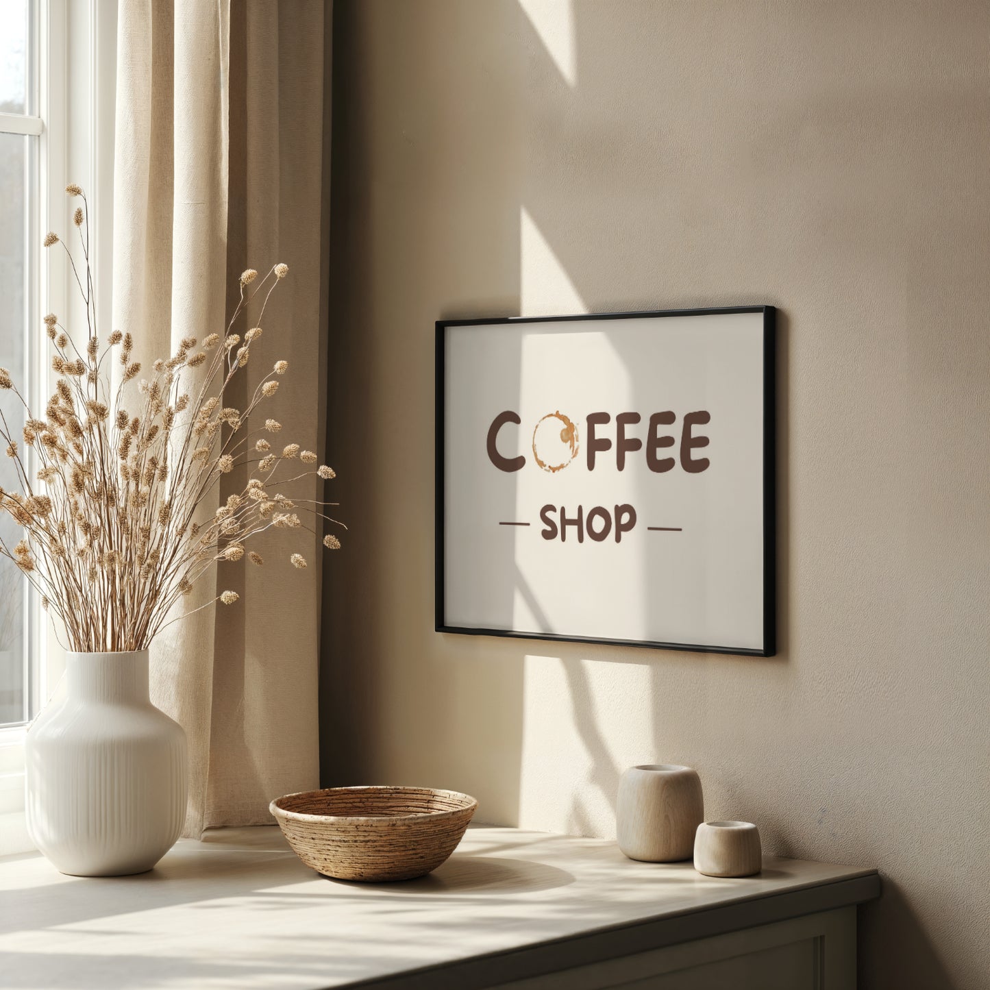 Coffee Shop Typography Poster