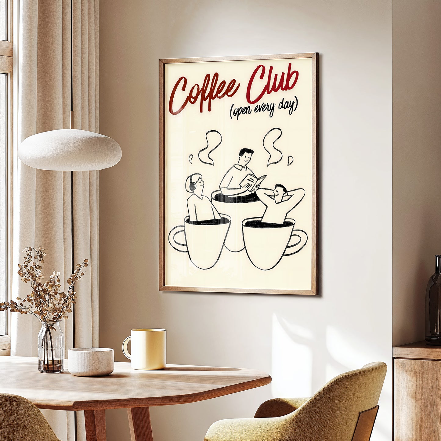 Coffee Club Open Every Day Poster