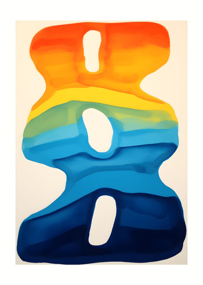 Color Flow No. 14 Poster