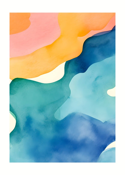 Color Motion No. 4 Poster