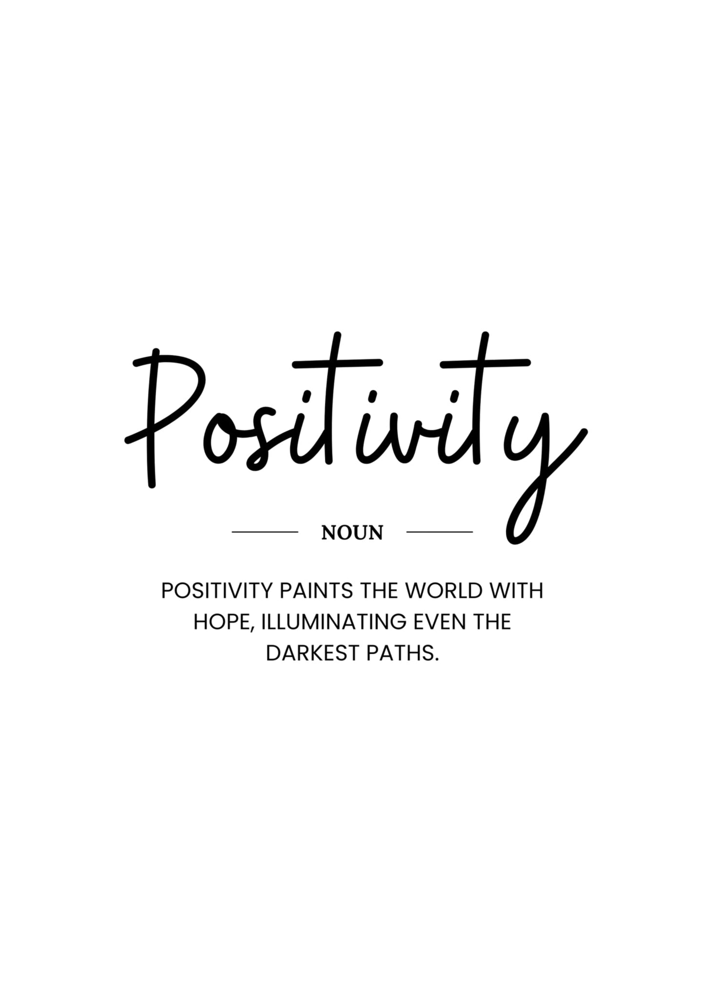 Positivity Poster