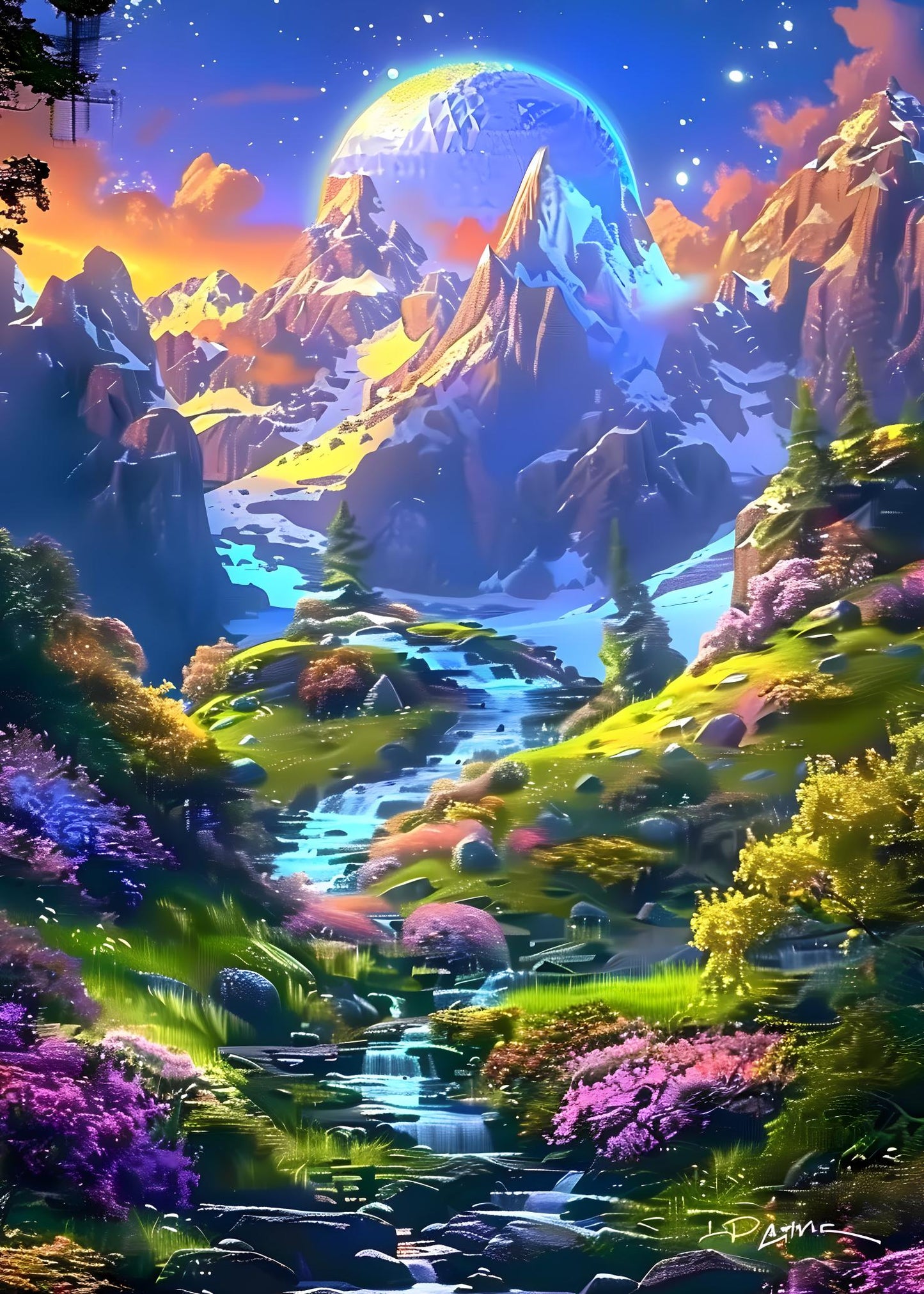 Ethereal Peaks Poster